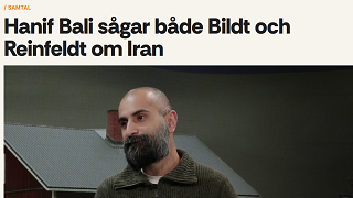 Hanif Bali intervjuas