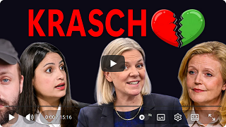 Jesper synar Nooshi, Elisabeth och Magda.