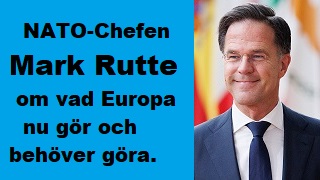 NATO-chefen Mark Rutte om Europas ansvar