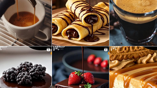 Choklad, jordgubbar och bakelser