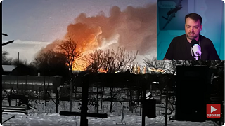 Davydovs video visar en ukrainsk attack på ett stort oljeraffinaderi.