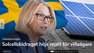 Annons från "Solupplysningen"