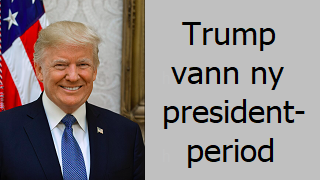 Donald Trump; han vann en ny presidentperiod