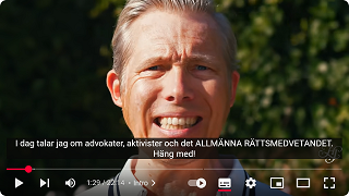 Henrik Jönsson fokuserar på advokater och aktivister i kontrast till det allmänna rättsmedvetandet